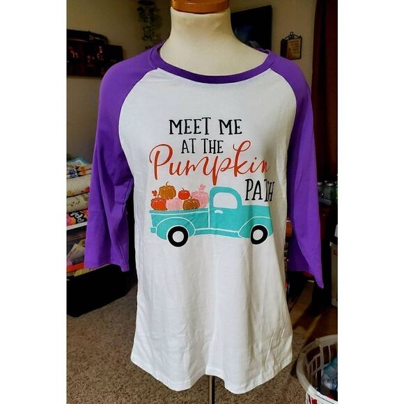 NWOT BELILY PUMPKIN PATCH TEE - Picture 1 of 1